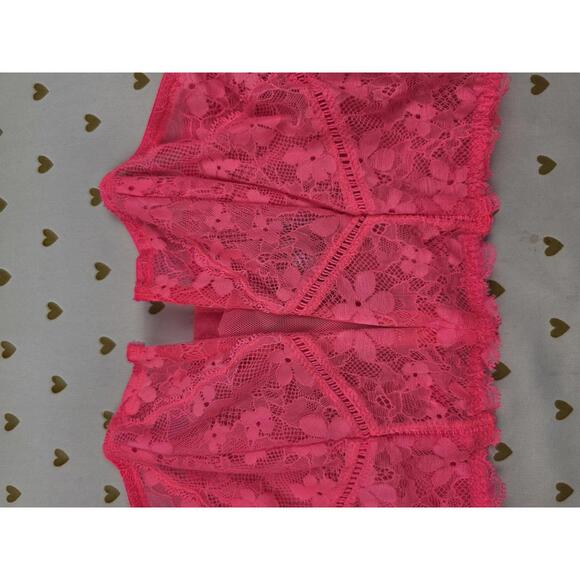 Victorias Secret NEON Lace Push Up Bralette Bustier Top Bra Small - Picture 2 of 5